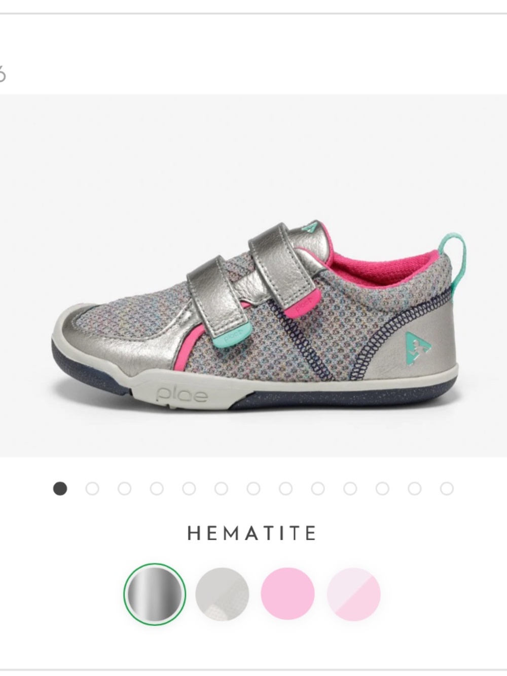 Plae Hematite kids shoe size 12.5
